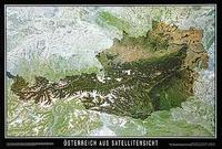 Austria satellite map