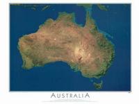 Australia satellite map