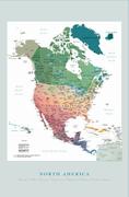 North America satellite map