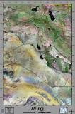 Iraq satellite image poster