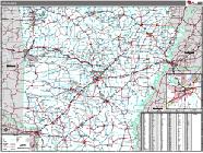 Arkansas Wall Map