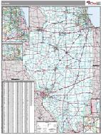 Illinois Wall Map