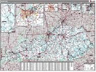 Kentucky Wall Map