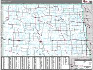 North Dakota Wall Map