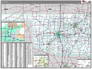 Oklahoma Wall Map