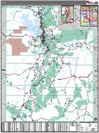 Utah Wall Map