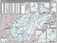 West Virginia Wall Map