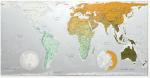 World political wall map