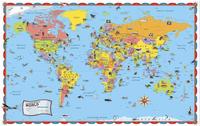Kids Illustrated World Map