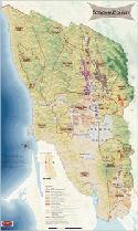 Sonoma wine map
