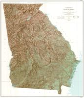 Georgia topographic map