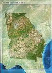 Georgia satellite map